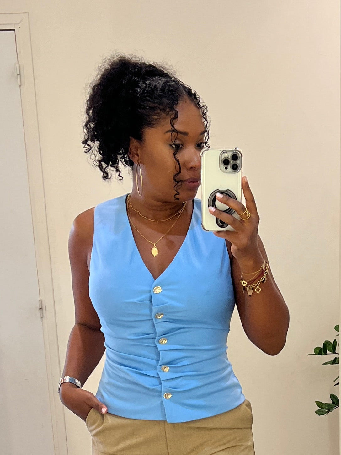 Top-Veste sans manches