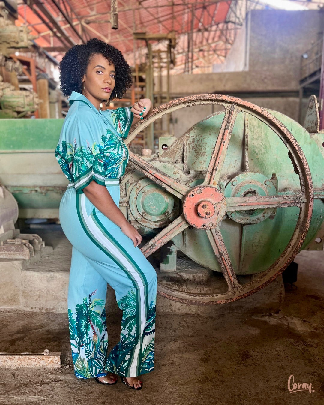 Tropicale Green jumpsuit